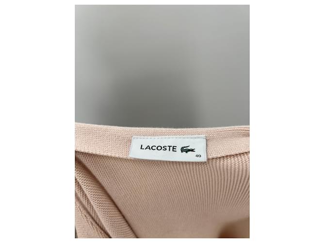 Lacoste Cárdigan rosa de algodón - vista 5