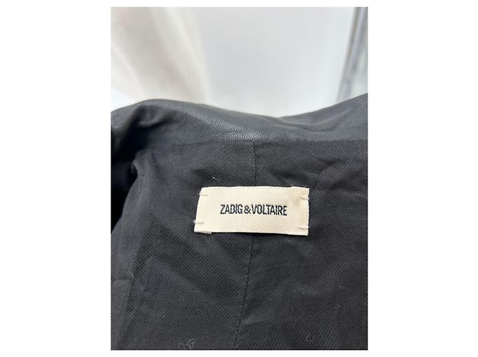 Zadig & Voltaire Lederblazer Schwarz - Ansicht 5