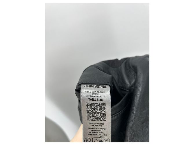 Zadig & Voltaire Lederblazer Schwarz - Ansicht 6