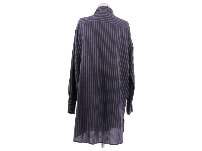 Laurence Bras Camicia a righe blu navy - vista 2