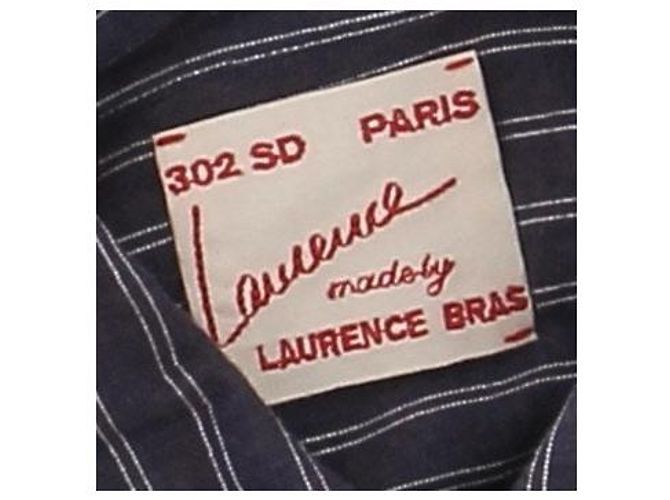 Laurence Bras Camicia a righe blu navy - vista 5