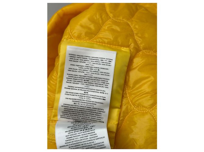 Autre Marque Jaqueta amarela e cinza com forro acolchoado Amarelo - vista 10