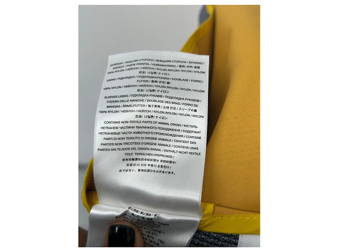 Autre Marque Jaqueta amarela e cinza com forro acolchoado Amarelo - vista 9