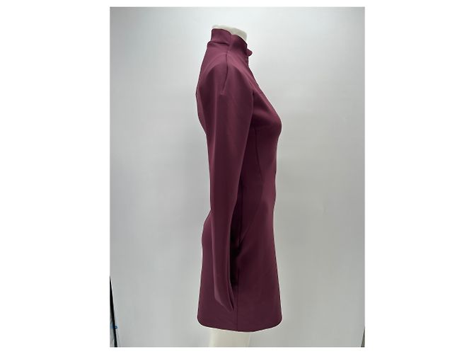 Vestido K-Way de neopreno burdeos - vista 3