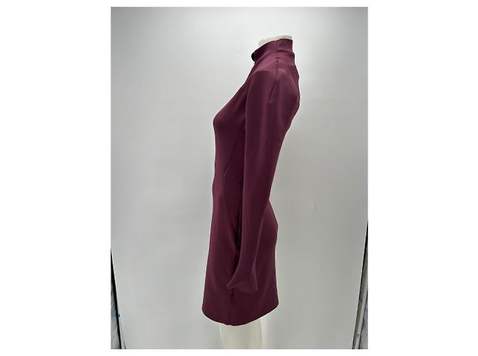 Vestido K-Way de neopreno burdeos - vista 4