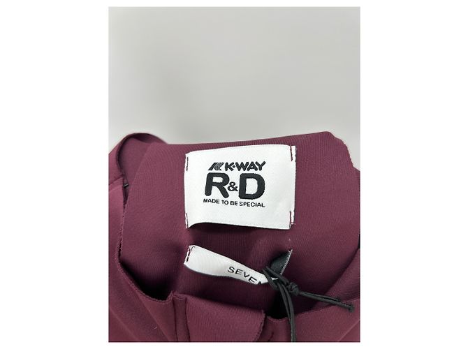 Vestido K-Way de neopreno burdeos - vista 5