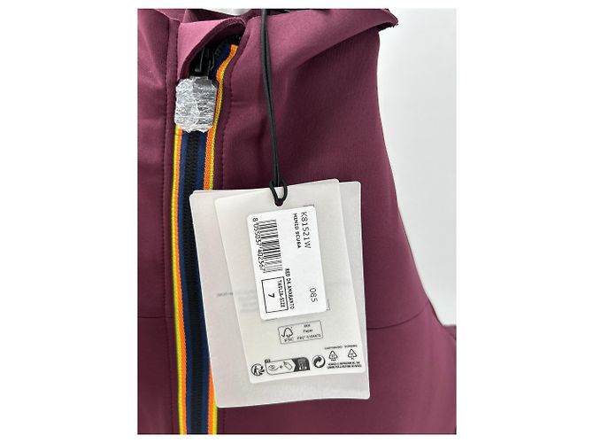 Vestido K-Way de neopreno burdeos - vista 6