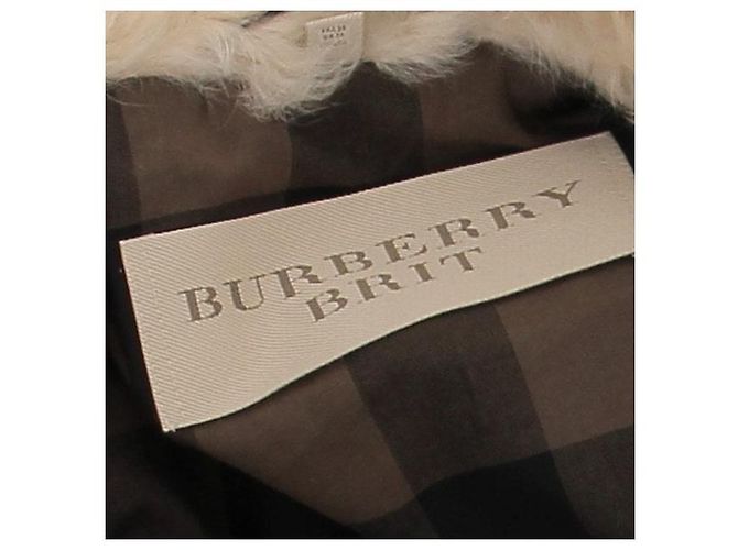Burberry Tarnjacke aus echtem Pelz Khaki - Ansicht 5