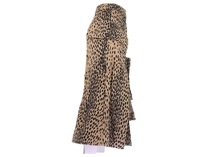 Jacquemus Falda larga de leopardo "La Collectionneuse" Castaño - vista 3