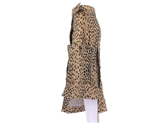 Jacquemus Falda larga de leopardo "La Collectionneuse" Castaño - vista 4