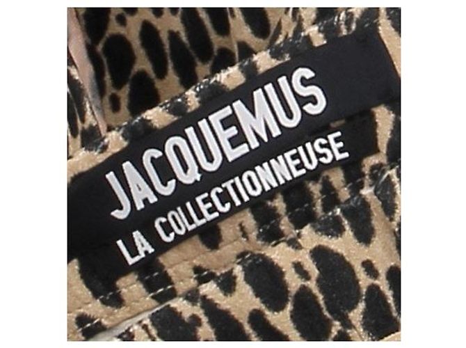 Jacquemus Falda larga de leopardo "La Collectionneuse" Castaño - vista 5