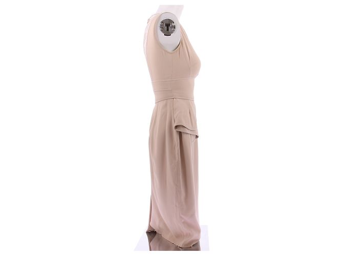 Elie Saab Langes Spitzenkleid Pink - Ansicht 3