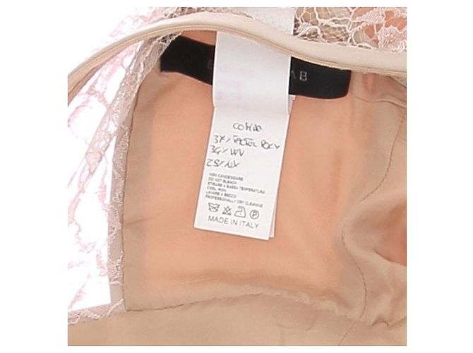 Elie Saab Langes Spitzenkleid Pink - Ansicht 6