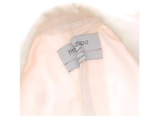 Blazer de satén blanco Yves Saint Laurent - vista 5
