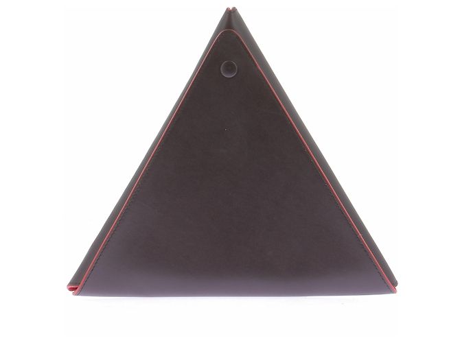 Bottega Veneta Cartera triangular marrón de cuero Castaño - vista 2