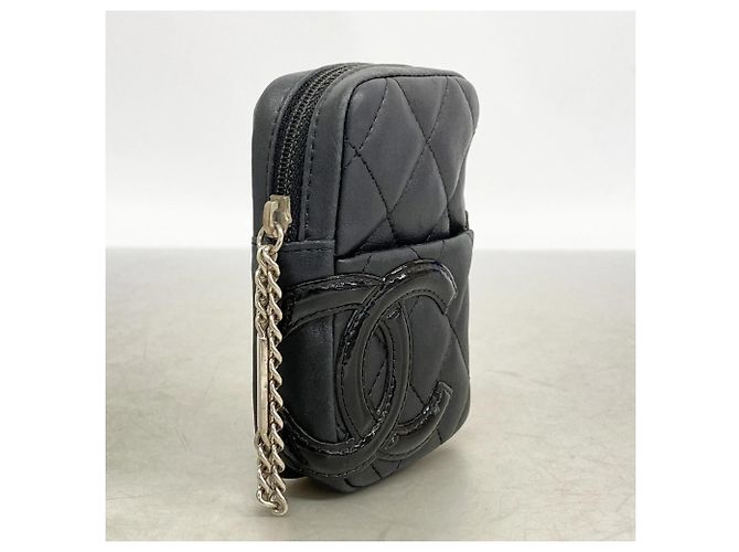 Zigarettenetui aus Lammleder Chanel Cambon Schwarz - Ansicht 2