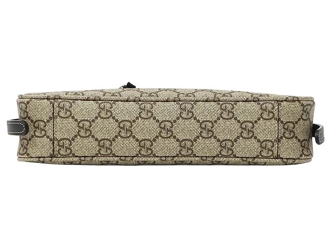 Borsa Gucci con emblema GG Nero Beige - vista 3