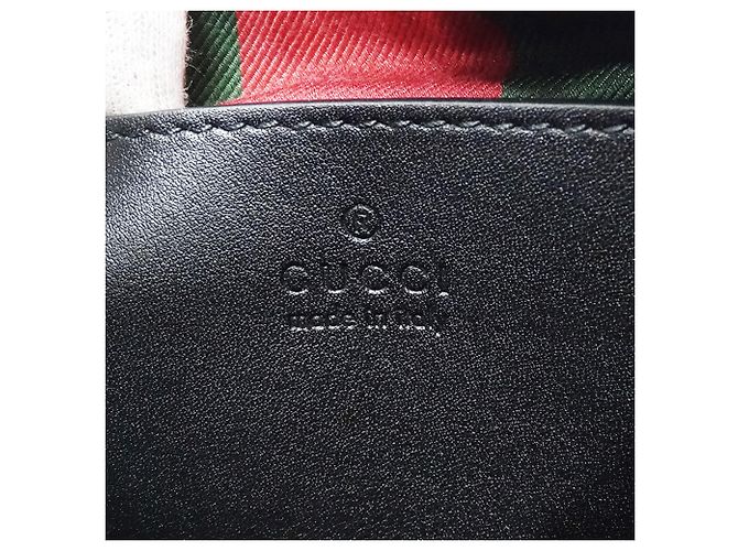 Borsa Gucci con emblema GG Nero Beige - vista 6