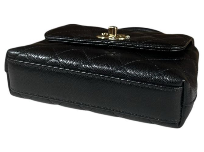 Chanel Extra Mini Coco Handle Schultertasche Schwarz - Ansicht 5