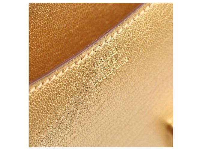 Borsa a Spalla Constance 3 Mini Dore di Hermès D'oro - vista 4