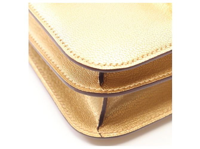 Borsa a Spalla Constance 3 Mini Dore di Hermès D'oro - vista 6