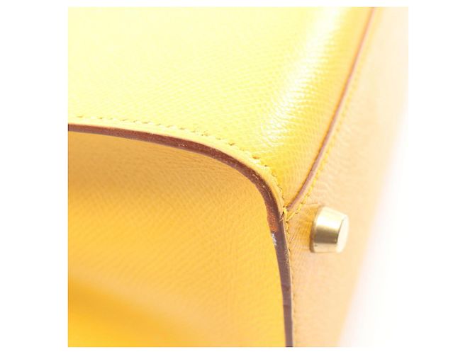 Hermès Borsa a Spalla Hermes Kelly Sport MM Marrone Giallo - vista 8