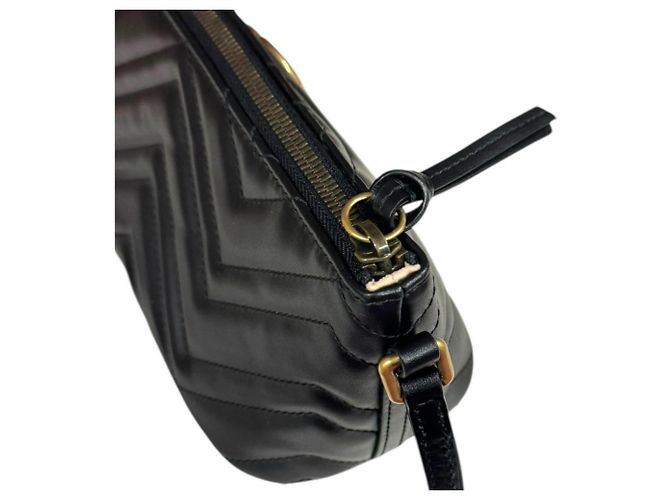 Borsa Gucci GG Marmont Nero - vista 11