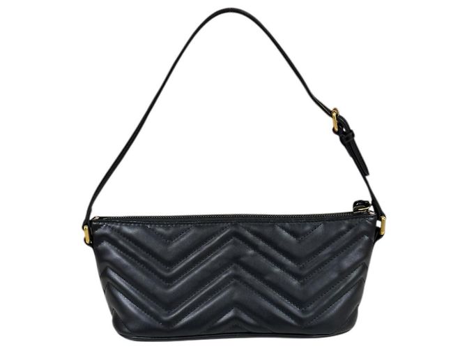 Borsa Gucci GG Marmont Nero - vista 3