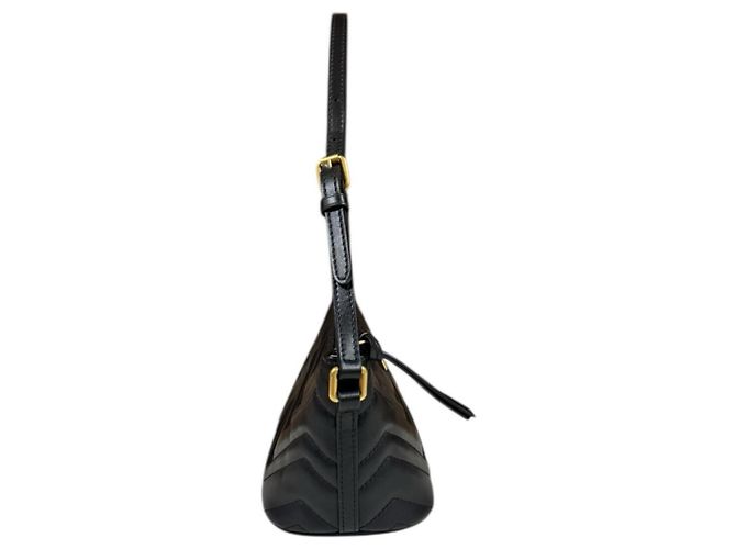 Borsa Gucci GG Marmont Nero - vista 4