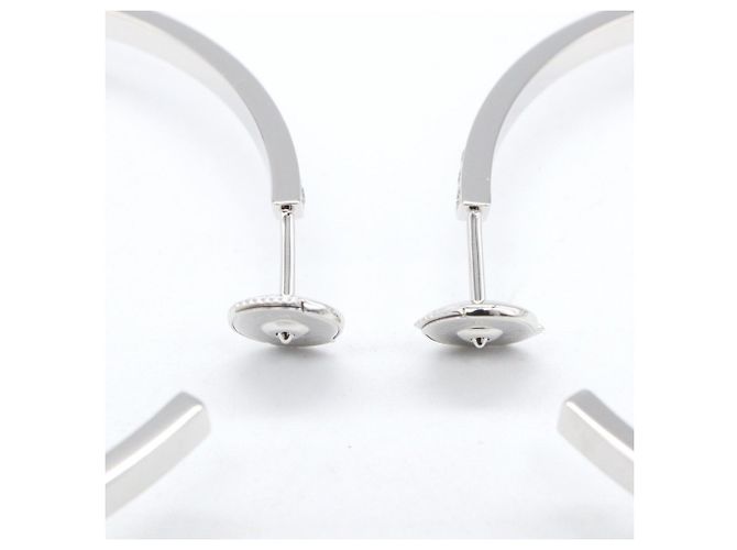 Orecchini a bottone in diamante in oro bianco 18K Cartier Argento - vista 3