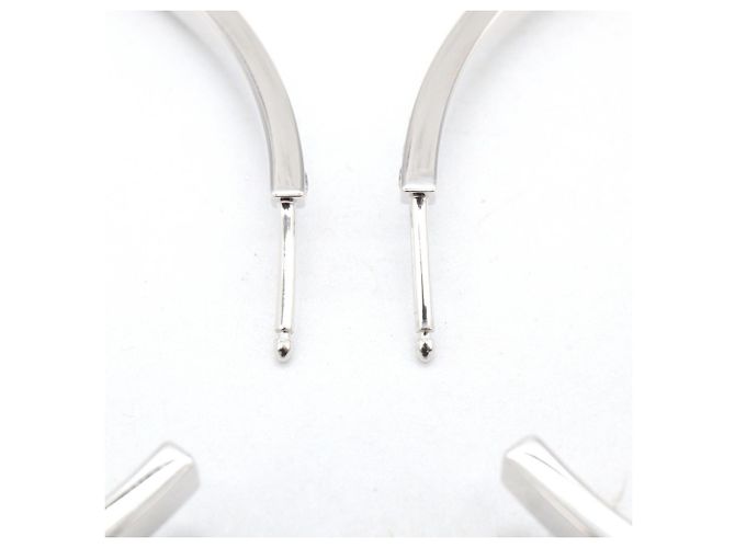 Orecchini a bottone in diamante in oro bianco 18K Cartier Argento - vista 4