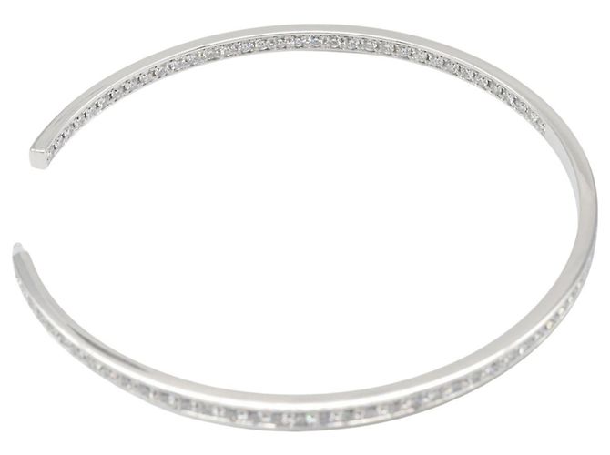 Orecchini a bottone in diamante in oro bianco 18K Cartier Argento - vista 5