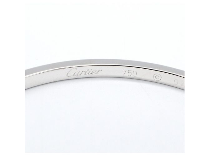 Orecchini a bottone in diamante in oro bianco 18K Cartier Argento - vista 6