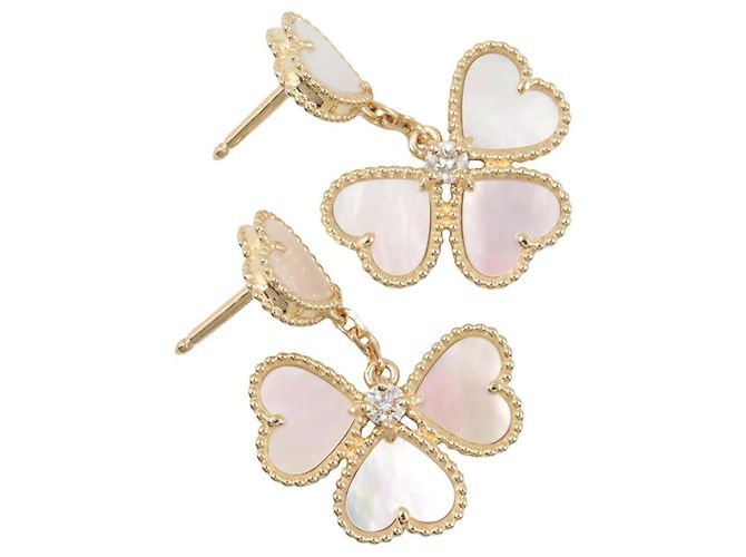 Sweet Heart Ohrringe von Van Cleef & Arpels Weiß Gelb - Ansicht 3