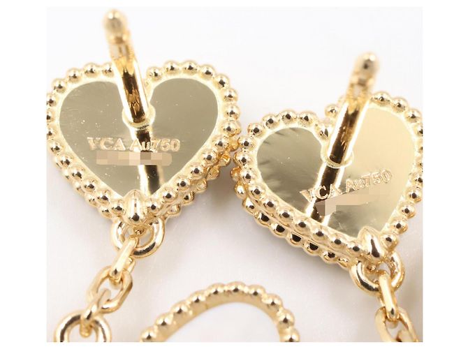 Sweet Heart Ohrringe von Van Cleef & Arpels Weiß Gelb - Ansicht 5