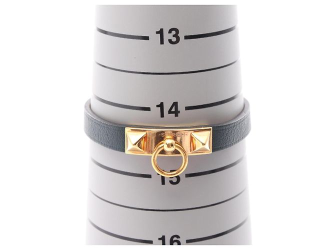 Hermès Micro Rival Charm Armband Golden Grün - Ansicht 6