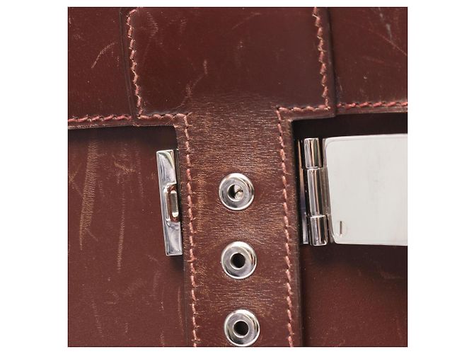 Sac à Dépêches 38 d'Hermès Marron - vue 11