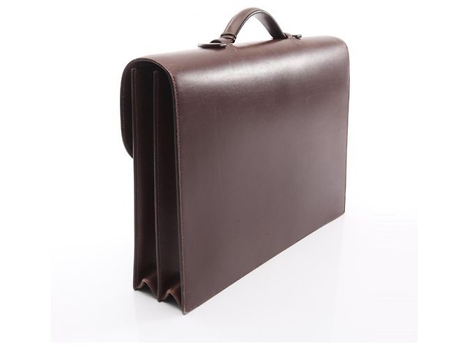 Sac à Dépêches 38 d'Hermès Marron - vue 2