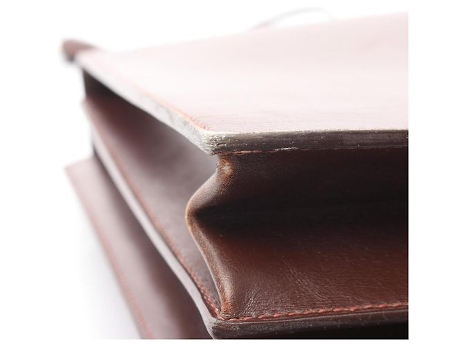 Sac à Dépêches 38 d'Hermès Marron - vue 9