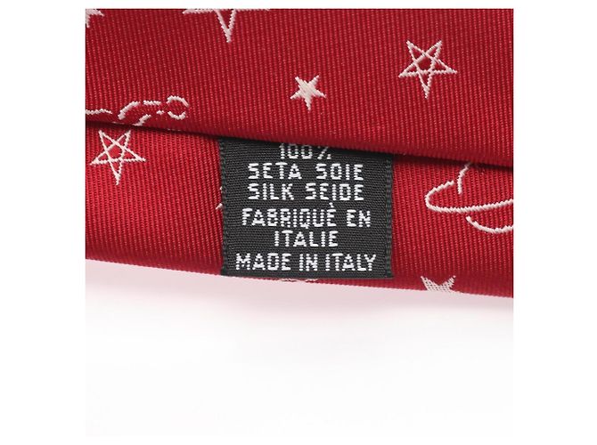 Cravatta in seta Constellation di Chanel in rosso - vista 5