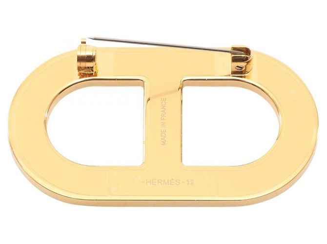 Hermès Spilla Chaine d'Ancre Hermes Marrone D'oro - vista 2