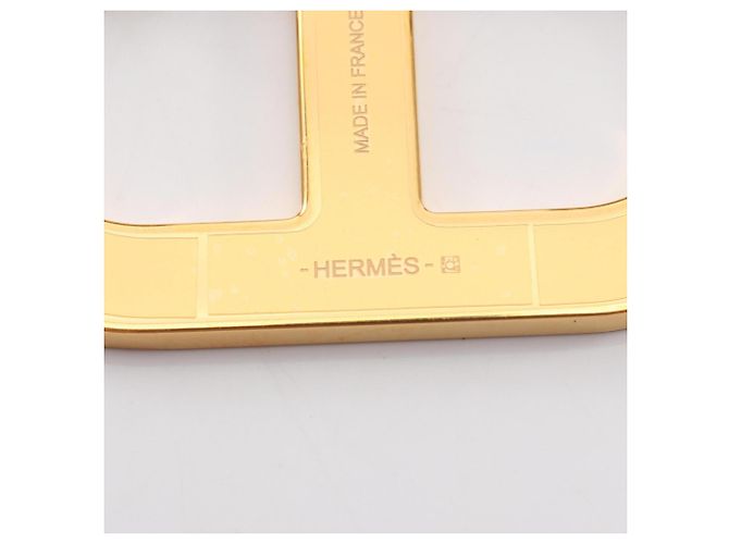 Hermès Spilla Chaine d'Ancre Hermes Marrone D'oro - vista 3