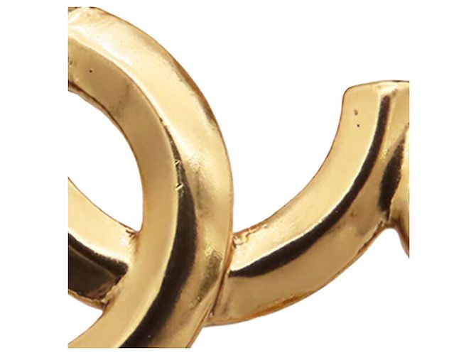 Spilla a forma di cuore con perle finte e strass placcata in oro CC di Chanel D'oro - vista 7