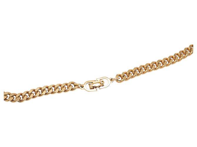 Collar de cadena chapado en oro con logotipo CD de Dior Dorado - vista 2