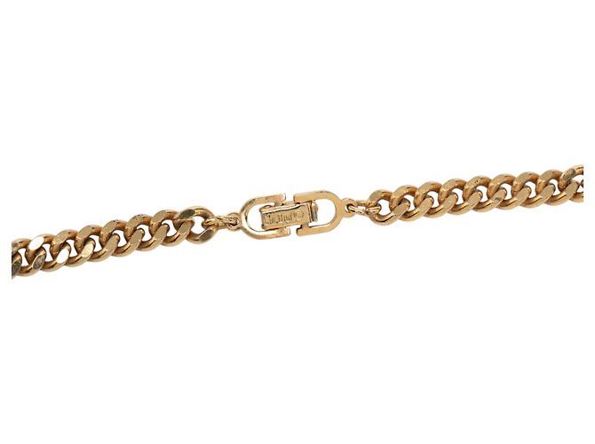 Collar de cadena chapado en oro con logotipo CD de Dior Dorado - vista 3