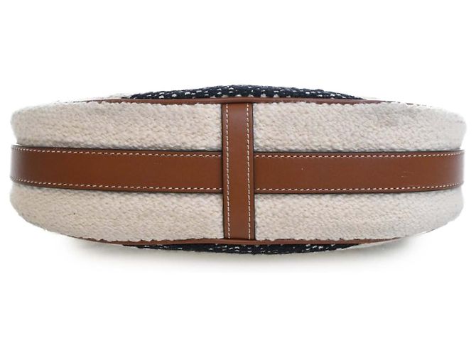 Céline Bolso de Hombro Ava de Textil Tejido Beige Mediano de Celine - vista 5