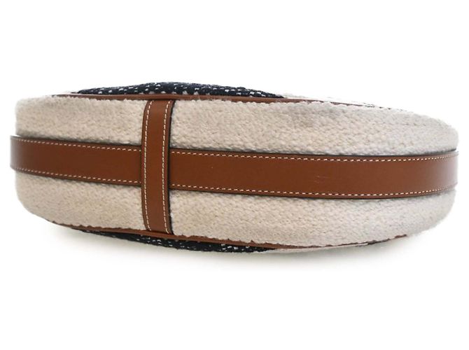 Céline Bolso de Hombro Ava de Textil Tejido Beige Mediano de Celine - vista 6