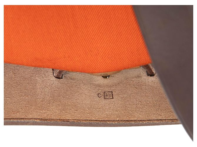 Hermès Orange Toile Herbag Rucksack PM Dunkelbraun - Ansicht 6