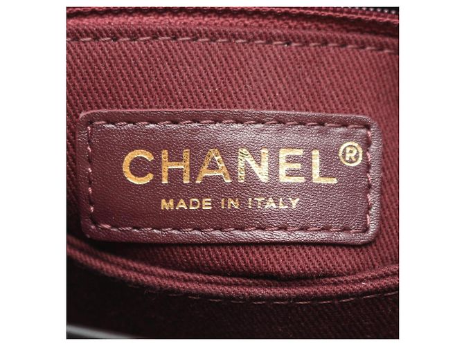 Borsa Chanel Coco Handle Flap V-Stitch Chevron Nero - vista 4