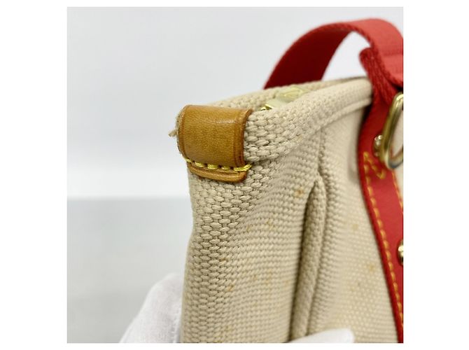Borsa tote Cabas MM Antigua di Louis Vuitton Beige - vista 7